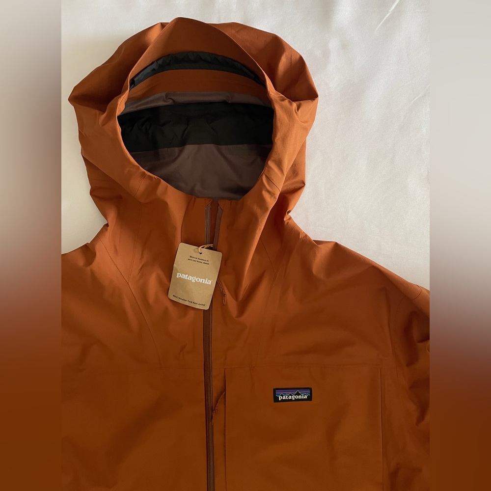 $230 Patagonia Men's Boulder Fork Rain Jacket Size XXL Robin Brown SP25 - Picture 3 of 12